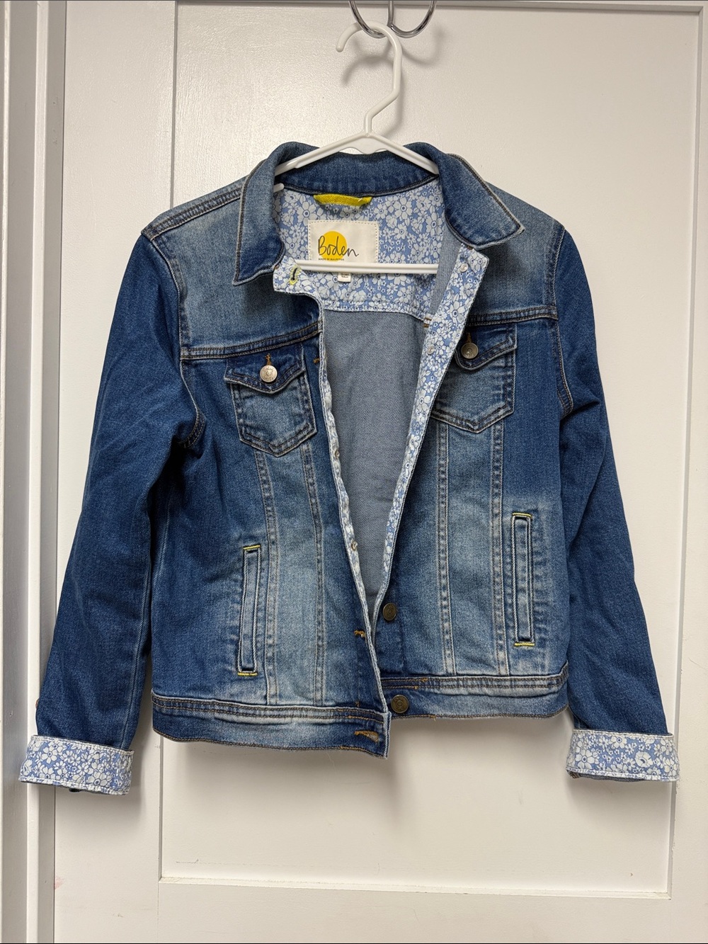 Boden Blue Denim Jacket on for Kids